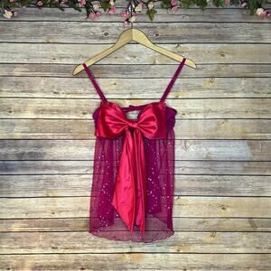 Victoria’s Secret Sexy Little Thing Bow Babydoll Cami Lingerie
